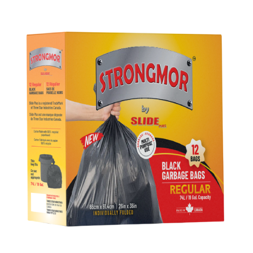 Strongmor Black Garbage Bags ( 12 Bags )